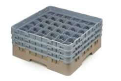 Gastronoble Cambro Gläserspülkorb Beige Mit 36 Fächern Max Glashöhe 17,4cm